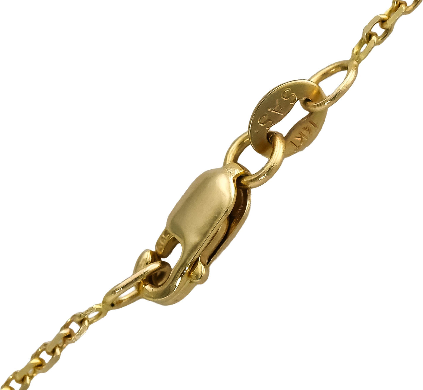 18k & 14k Yellow Gold Pear Cut Diamond Solitaire Pendant Necklace 1.85CT