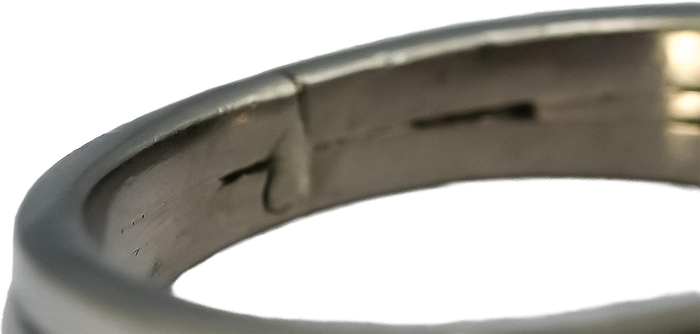 Vintage Antique 14k White Gold Diamond Cocktail Ring 0.38CT Size 5