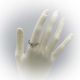 18k White Gold Diamond Engagement Ring 1.36CT w/ 1.06CT Center Size 6.75