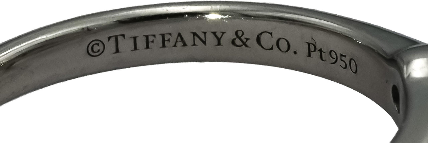 GIA TIFFANY & CO. Platinum VS1/I Diamond Solitaire Engagement Ring 1.06CT Size 4