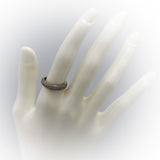 10k White Gold Round Pave Diamond Band Ring 0.50CT Size 6.25