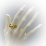 TIFFANY & CO. 1999 18k Yellow Gold 6mm Wide Band Ring Size 9.25