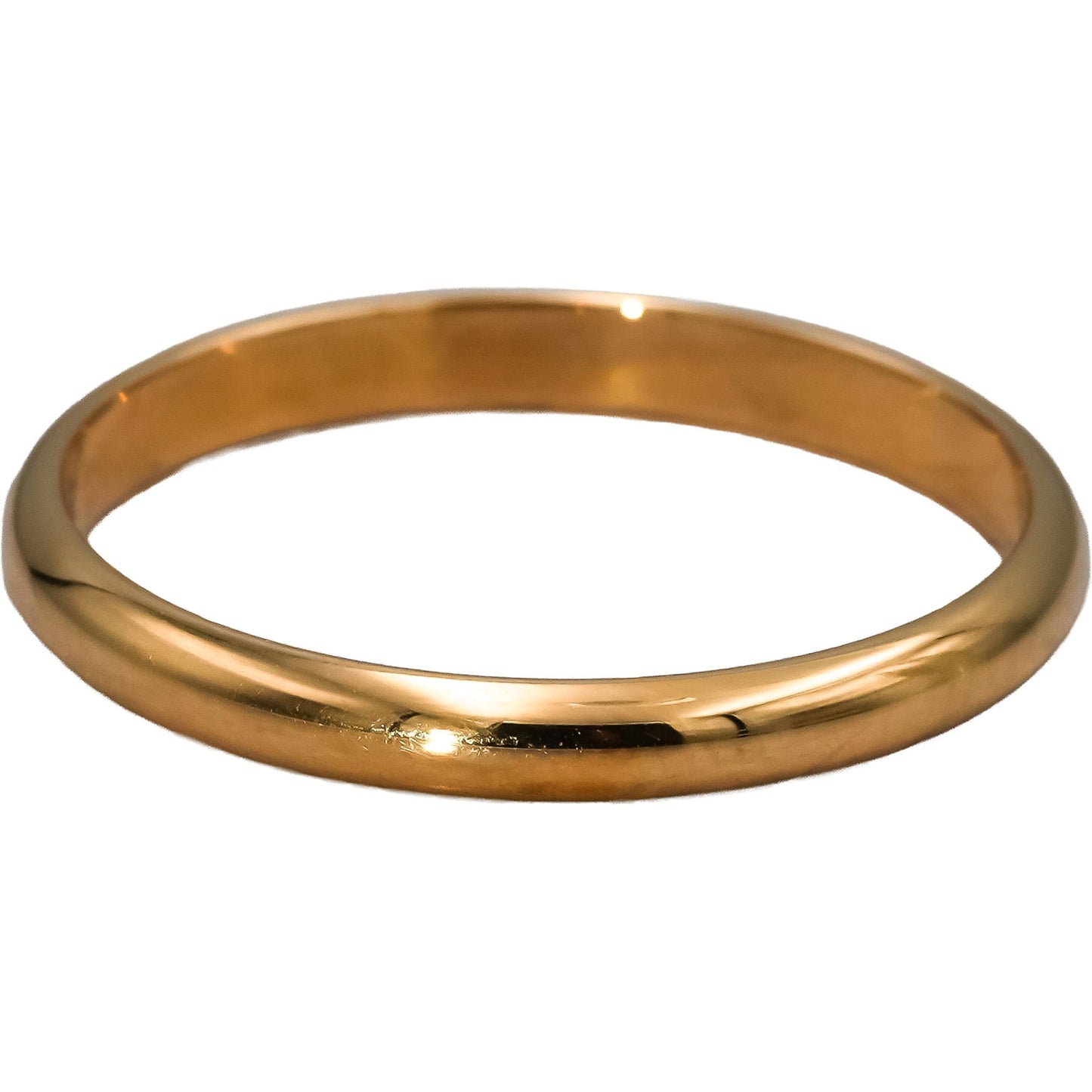 CARTIER 18k Rose Gold 1895 Wedding Band Ring Size 59 w/ Box & Papers