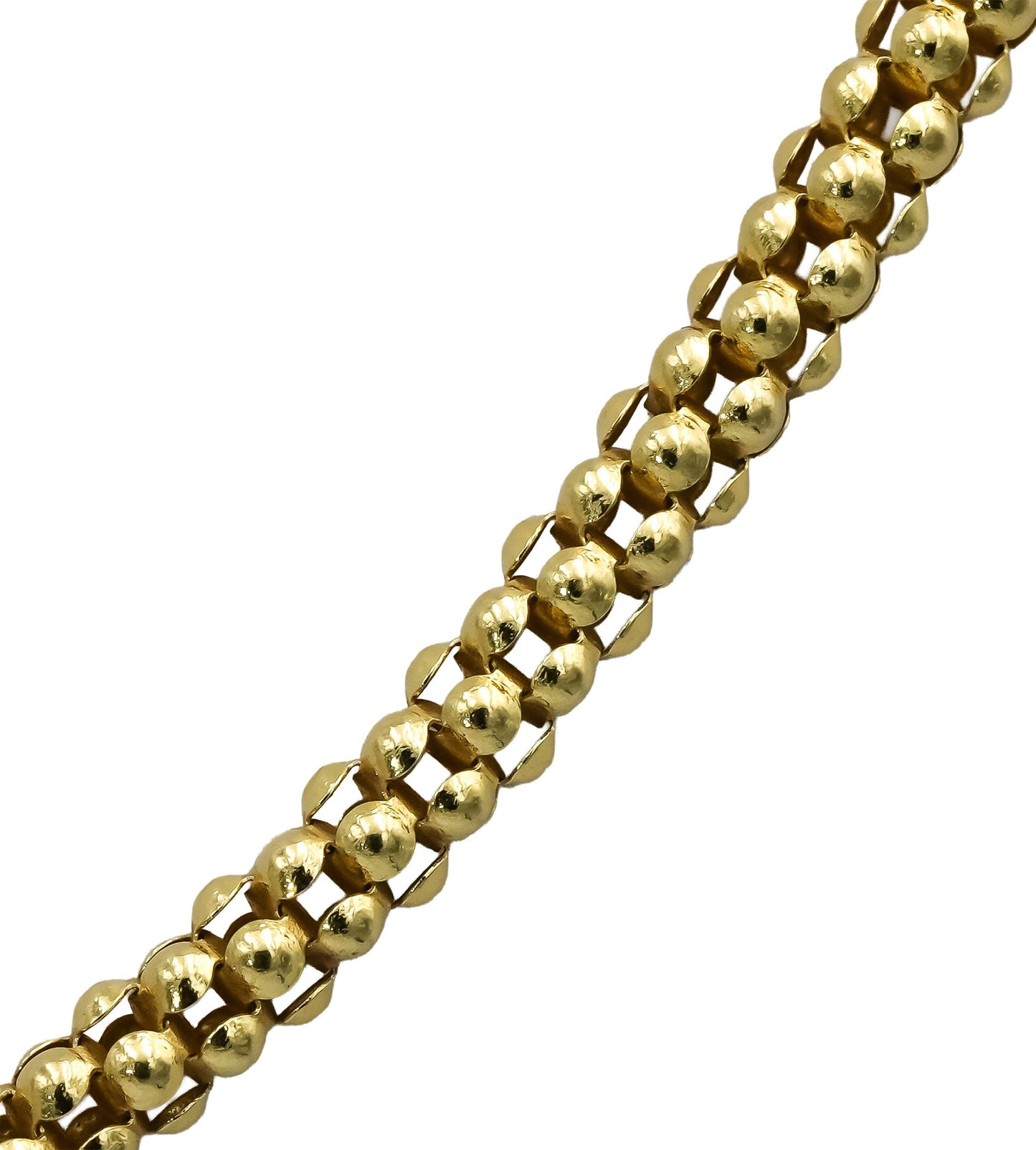CHIMENTO Designer 18k Yellow Gold Popcorn Link Chain Necklace