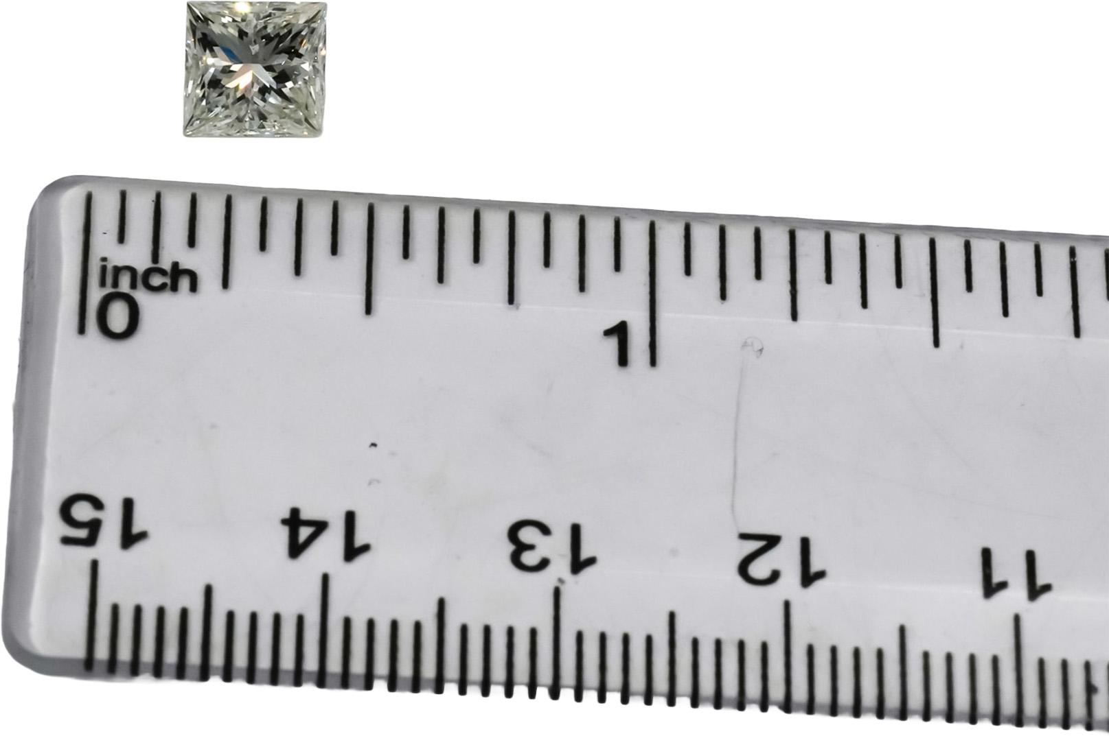 GIA Certified SI1/J Princess Cut Natural Diamond Loose Stone 1.51CT