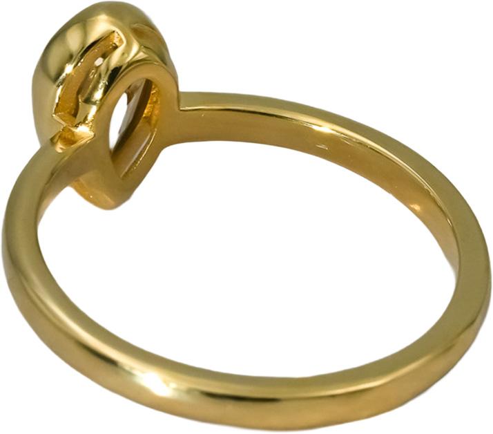 14k Yellow Gold Pear Step Cut Fancy Color Diamond Solitaire Ring 1.07CT Size 6.5