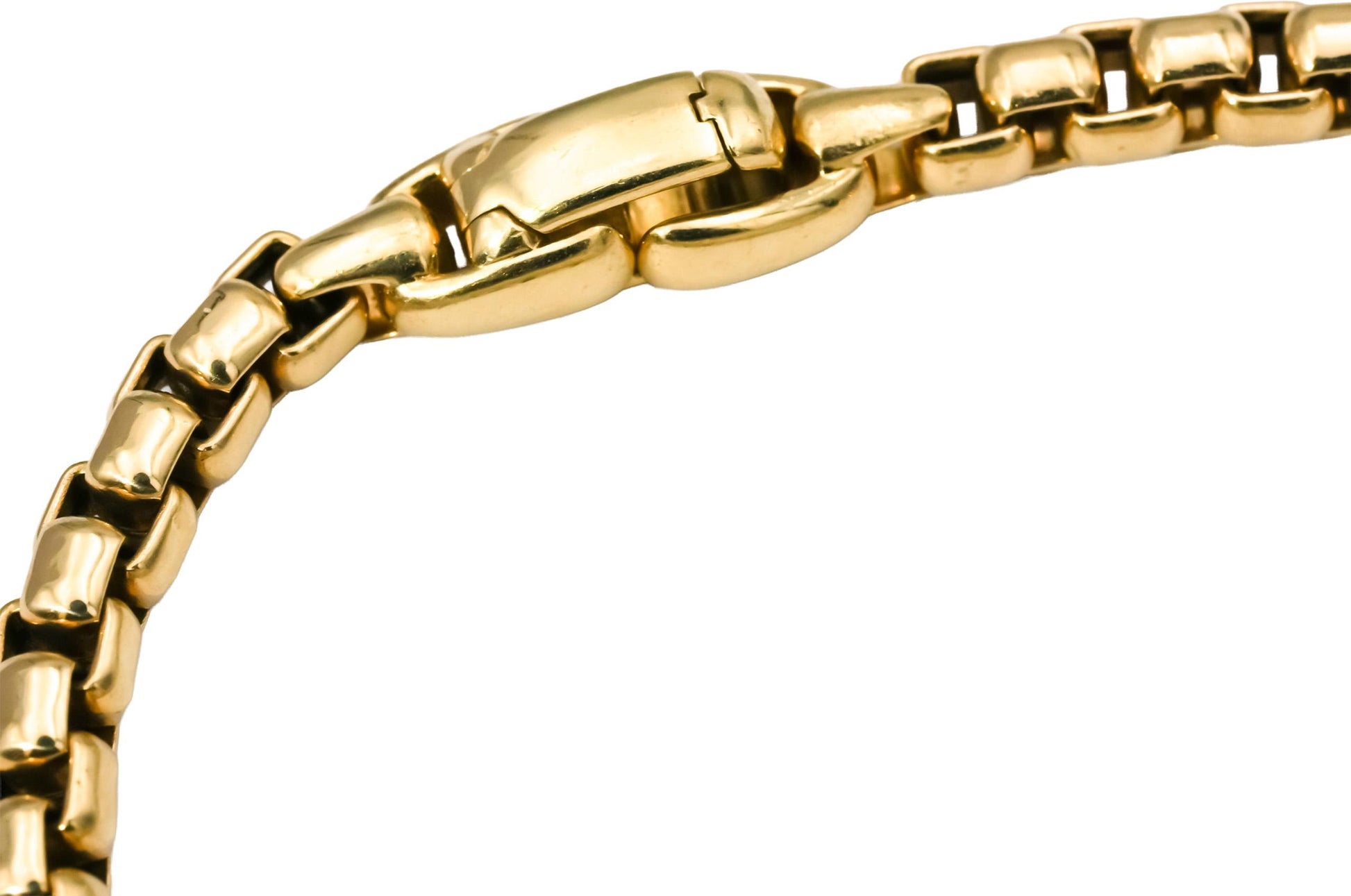 DAVID YURMAN 18k Yellow Gold VS Round Diamond Cross Station Bracelet 0.48CT