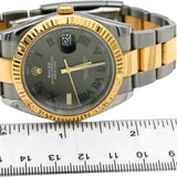 ROLEX Stainless Steel 18k Gold Datejust 41 "Wimbledon" Dial Watch Ref 126333