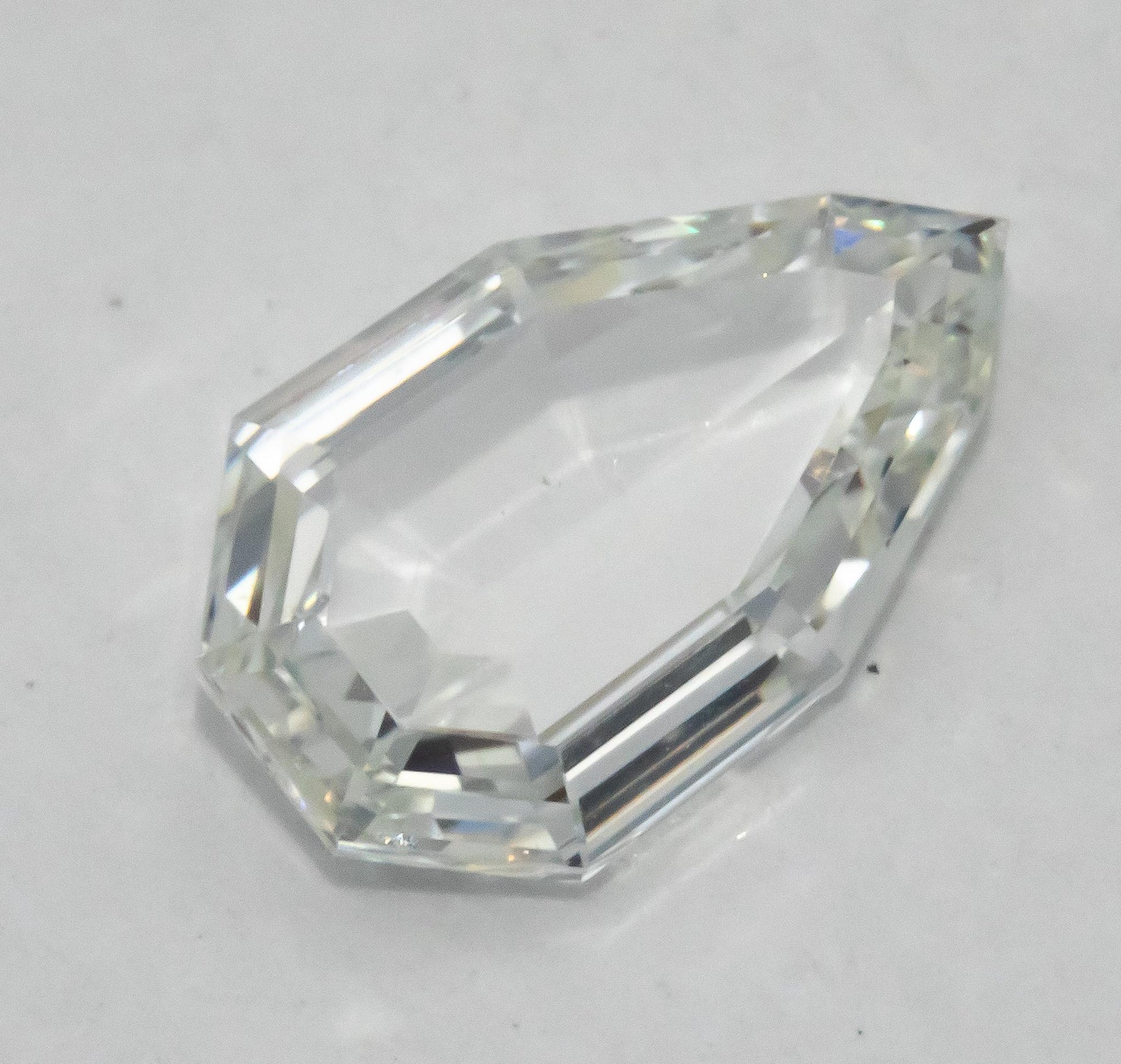 GIA Certified 1.31CT VS2/G Modified Pear Step Cut Loose Diamond w/ Report
