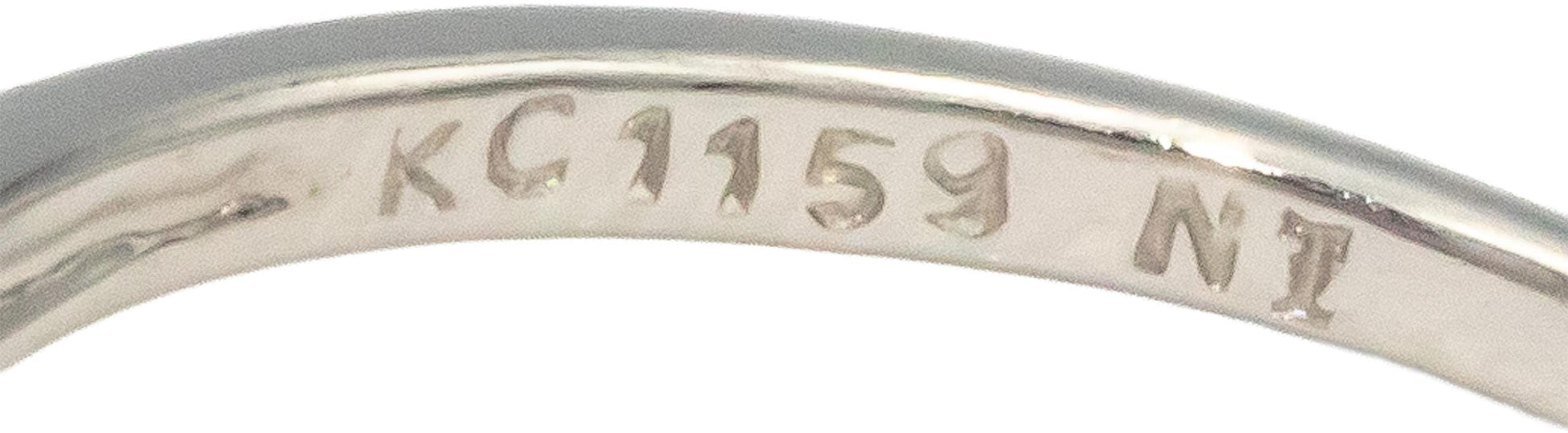 KALATI Designer 14k White Gold 1.60CT Diamond and Pink Sapphire Ring Size 7