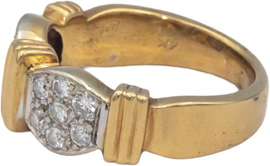 14k Yellow Gold 0.40CT VS Round Cut Diamond Band Ring Size 4.75