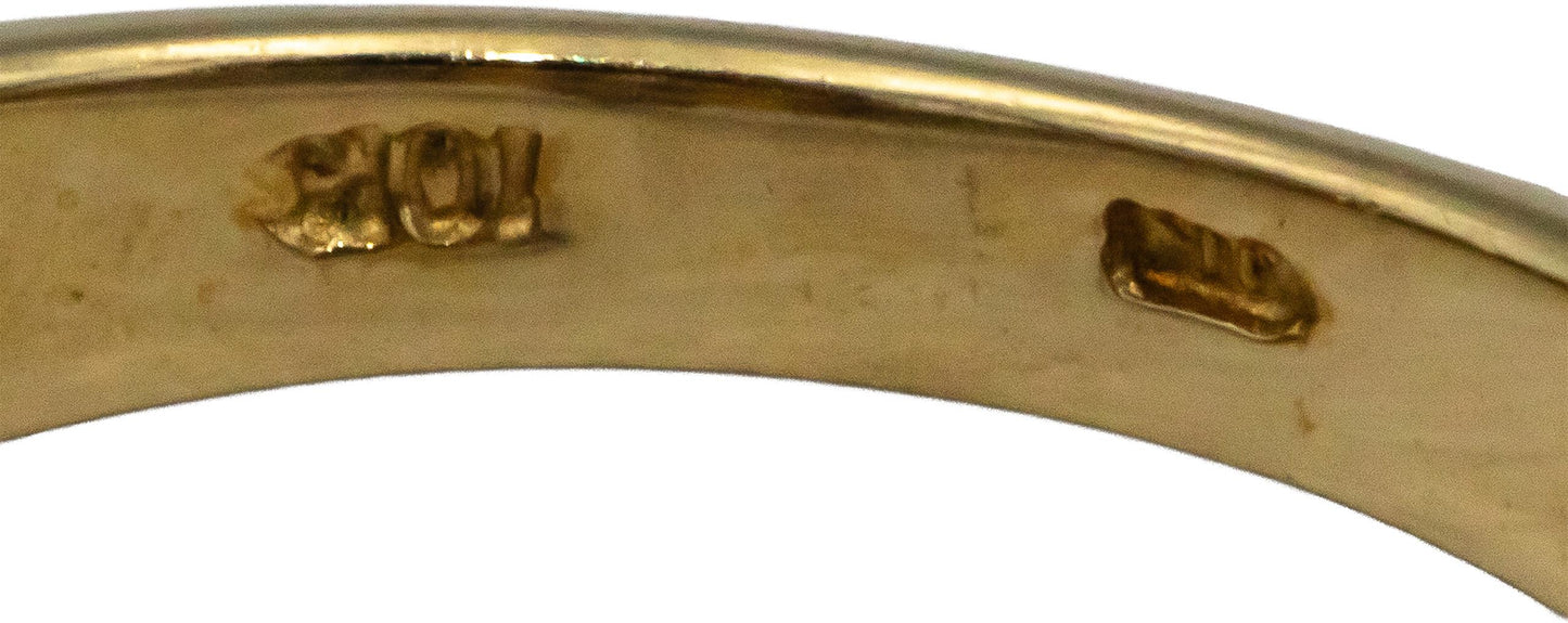 10k White and Yellow Gold 1.0CT Round Cut Diamond Cluster Ring Size 7