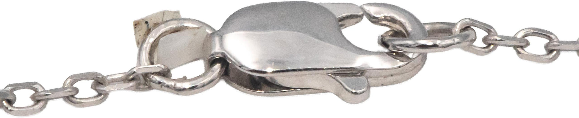 Diamond and Aquamarine 10k White Gold Jewelry Pendant Necklace 1.10CT
