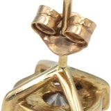 10k Yellow Gold Jewelry Round Diamond Cluster Stud Earrings 1.0CT