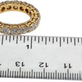 14k Rose Gold Round Diamond Eternity Band Ring 4.88CT Size 5.75