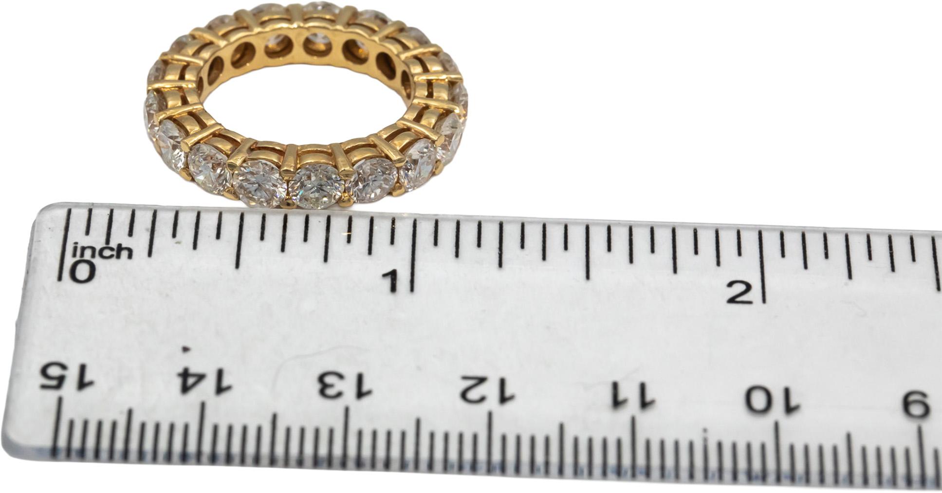 14k Rose Gold Round Diamond Eternity Band Ring 4.88CT Size 5.75