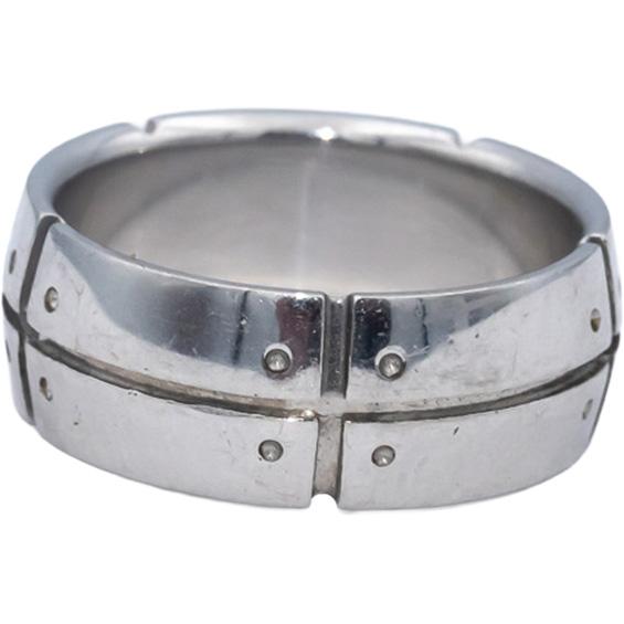 TIFFANY & CO. Vintage 18k White Gold Streamerica Band Ring 8.5