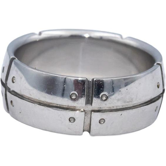 TIFFANY & CO. Vintage 18k White Gold Streamerica Band Ring 8.5