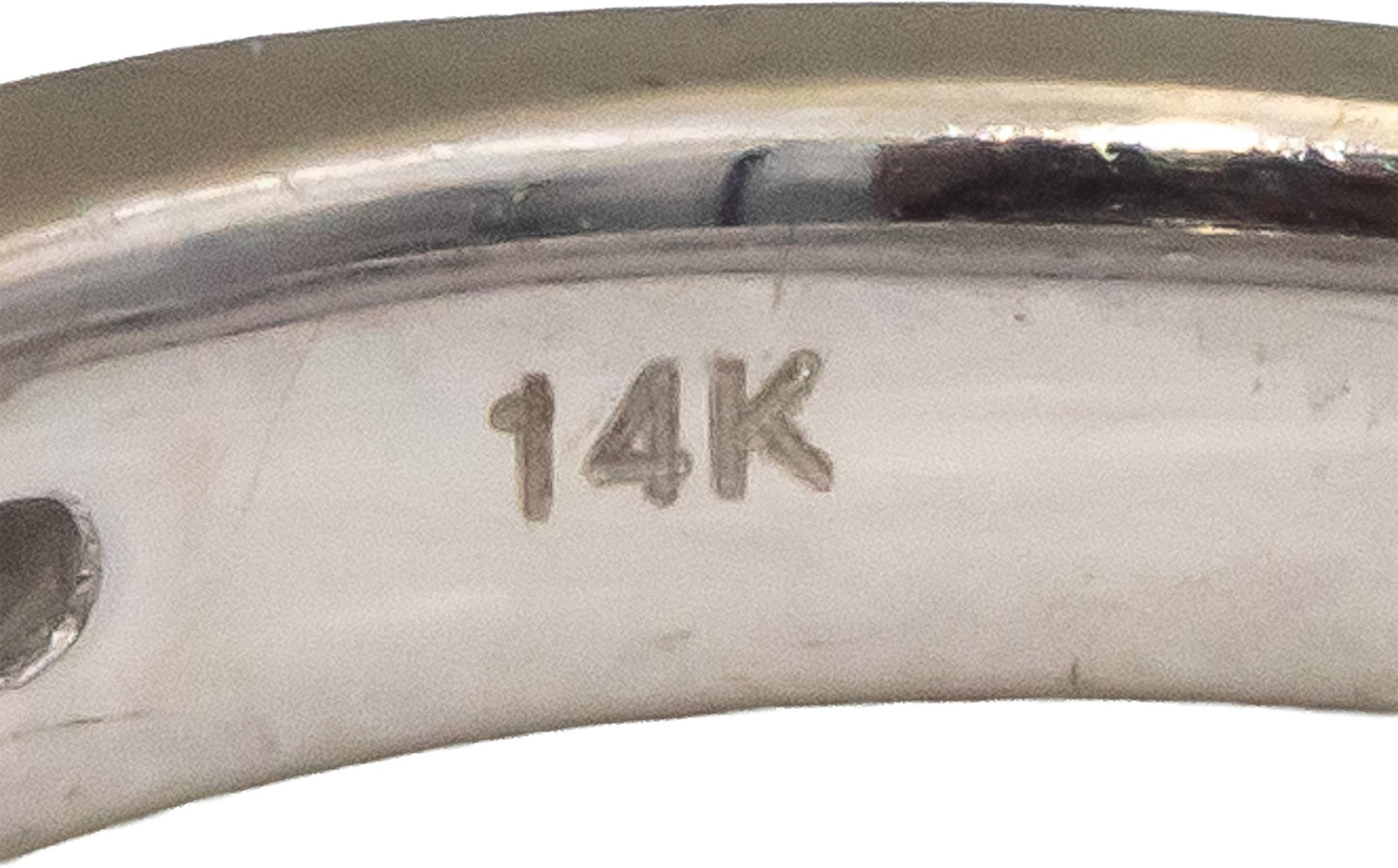 14k White Gold Round Channel Set Diamond Band Ring 0.45CT Size 7