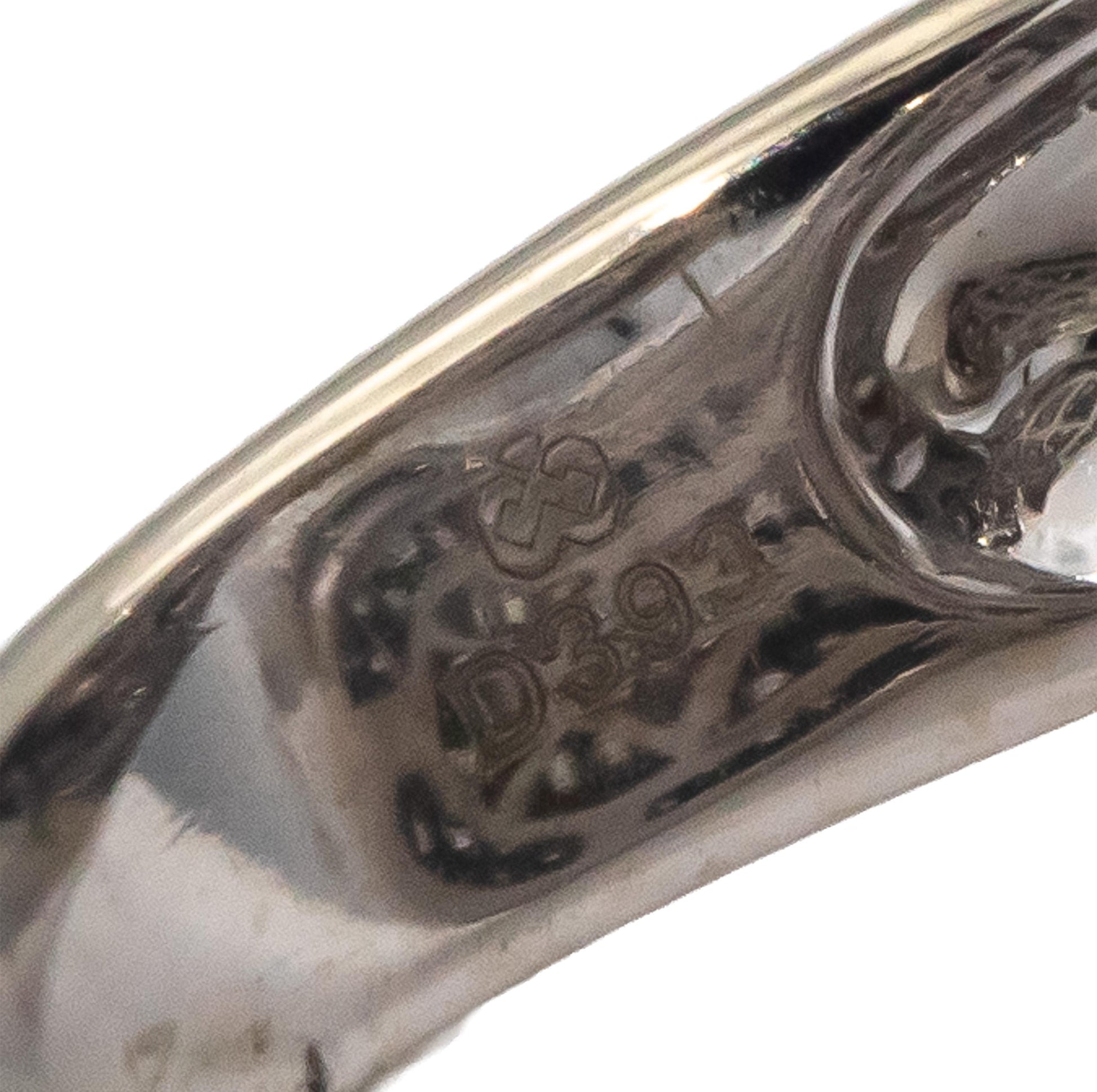 18k White Gold Round Diamond Cluster Pave Bypass Ring 3.93CT Size 6.75