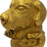 KIESELSTEIN -CORD Designer 18k Yellow Gold Labrador Retriever Dog Earrings