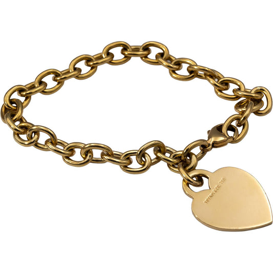 TIFFANY & CO. 18k Yellow Gold Return To Tiffany Heart Tag Bracelet