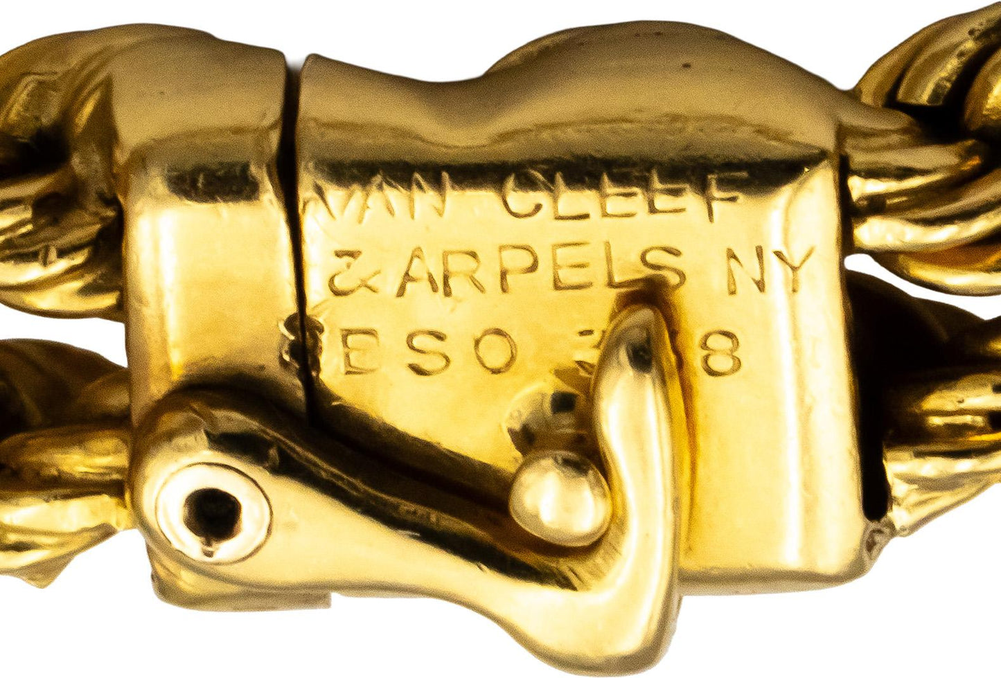 VAN CLEEF & ARPELS Vintage 18k & 14k Gold VS Round Diamond Bracelet 0.75CT