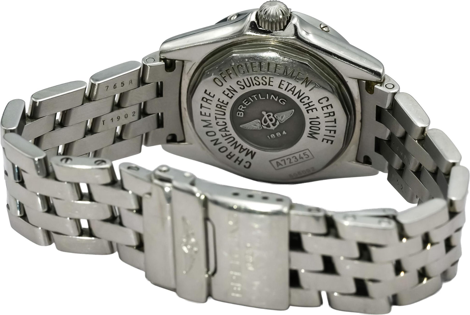 BREITLING Stainless Steel Callistino Factory Bezel Dial Quartz Watch Ref. A72345