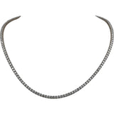 14k White Gold VS Round Lab-Grown Diamond Tennis Necklace 8.95CT