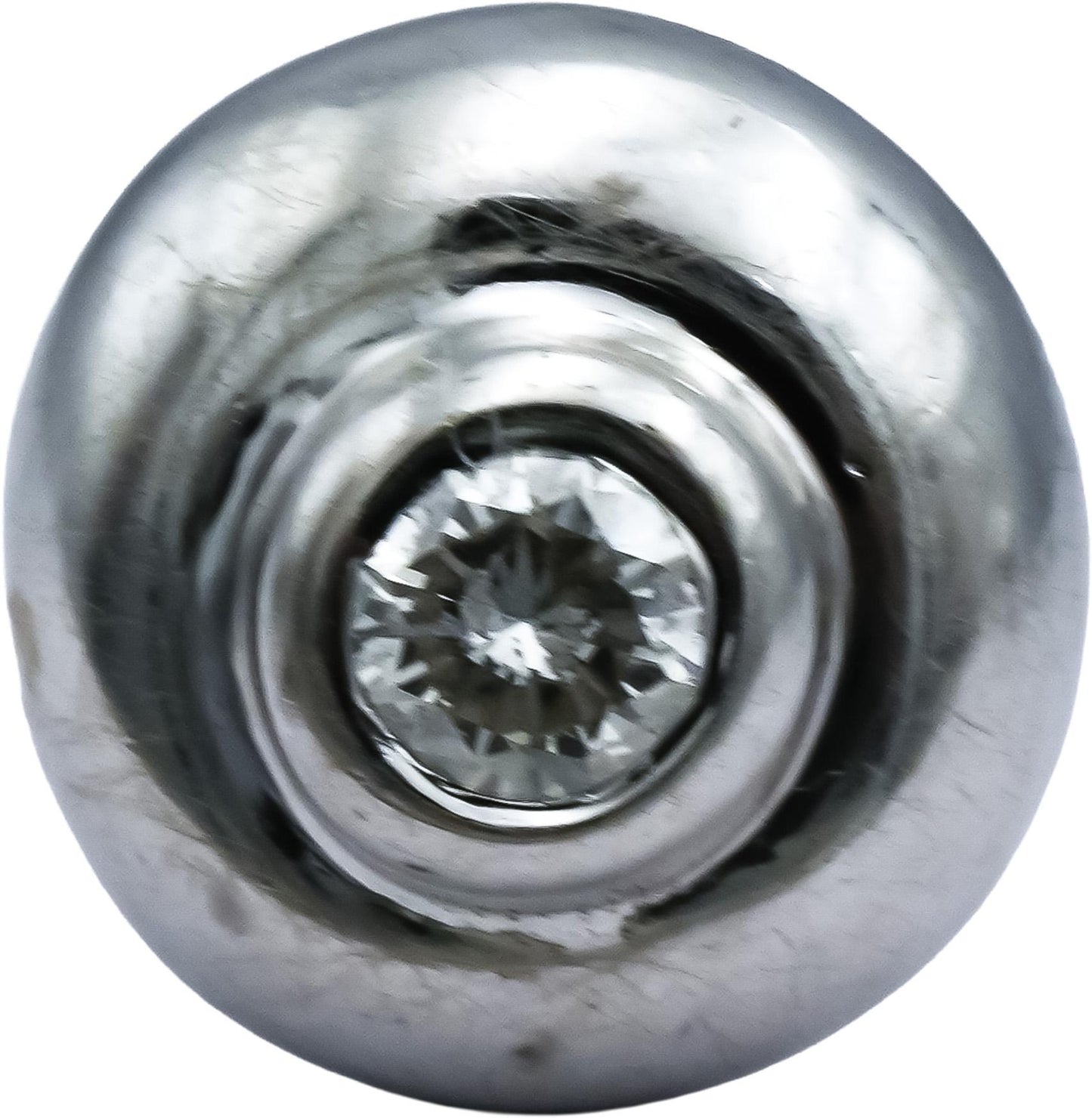 14k White Gold Round Diamond Stud Earrings 0.33CT