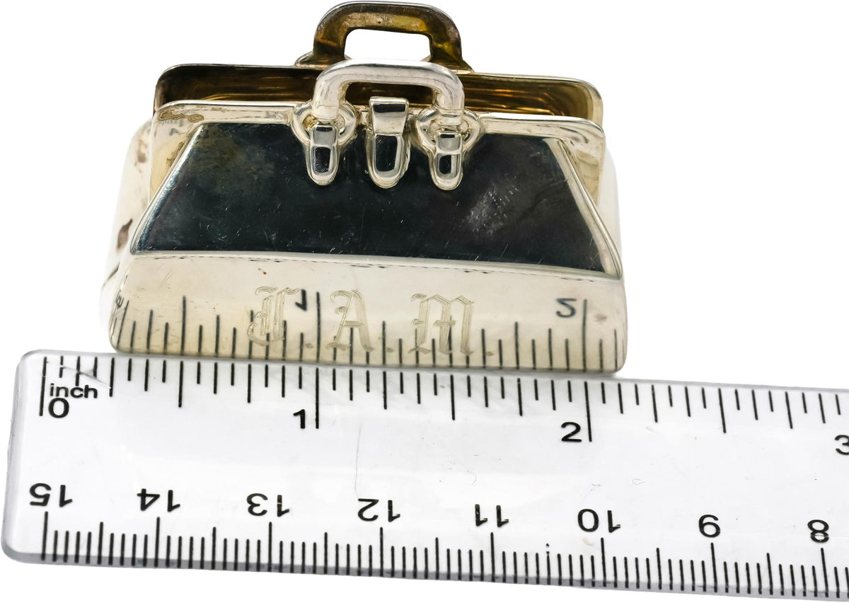 TIFFANY & CO. Sterling Silver Doctor's Bag Pill Box