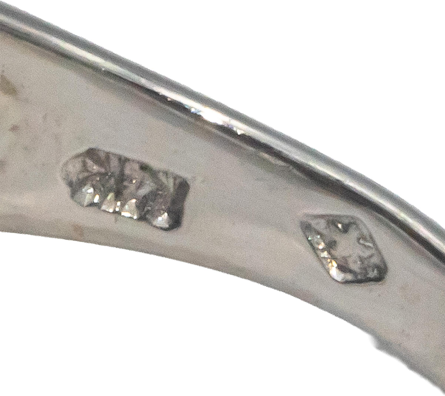 14k White Gold 0.53CT Diamond and Sapphire Cocktail Ring Size 7.25