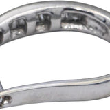 14k White Gold Jewelry Round Channel Set Diamond Hoop Huggie Earrings 0.25CT