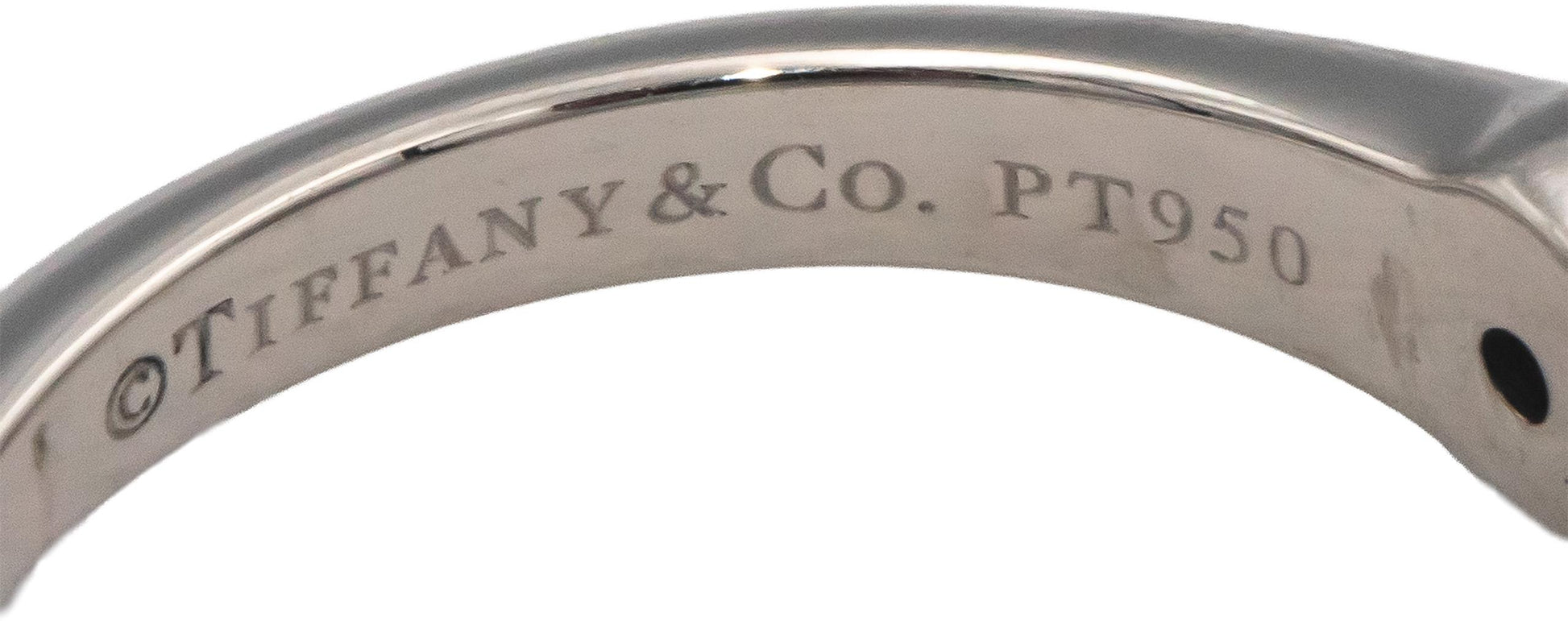 GIA Certified TIFFANY & CO. Platinum H/VS1 Round Diamond Engagement Ring 1.03CT