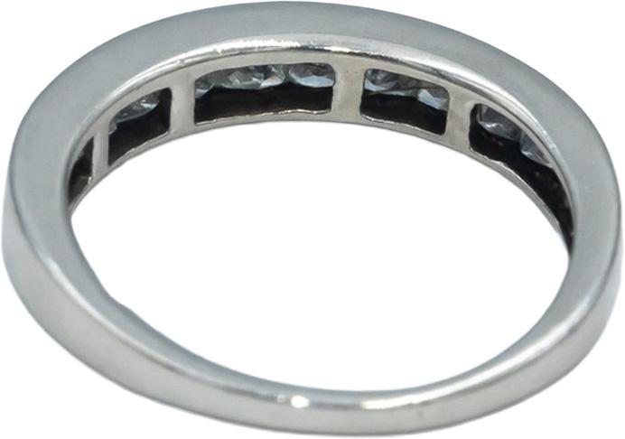 Platinum VS Princess Cut Channel Set Diamond Band Ring 0.50CT Size 5