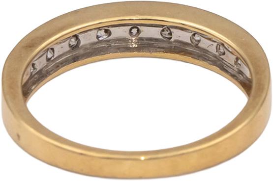 14k Yellow Gold Round Channel Set Diamond Band Ring 0.50CT Size 7.25