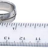 TIFFANY & CO. Vintage 18k White Gold Streamerica Band Ring 8.5