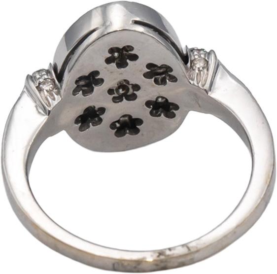 18k White Gold Round Diamond Cluster Cocktail Ring 0.50CT Size 7.5