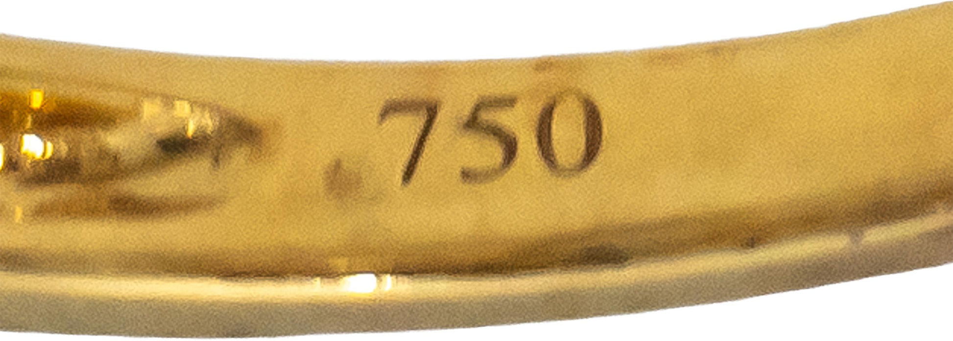 18k Yellow Gold Round Diamond Chain Link Style Band Ring 0.24CT Size 7