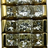 18k & 14k Yellow Gold VS Princess Cut Drop Dangle Stud Earrings 1.50CT