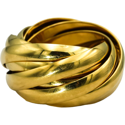 TIFFANY & CO. 18k Yellow Gold Paloma Picasso Melody Collection Rolling Ring 6.25