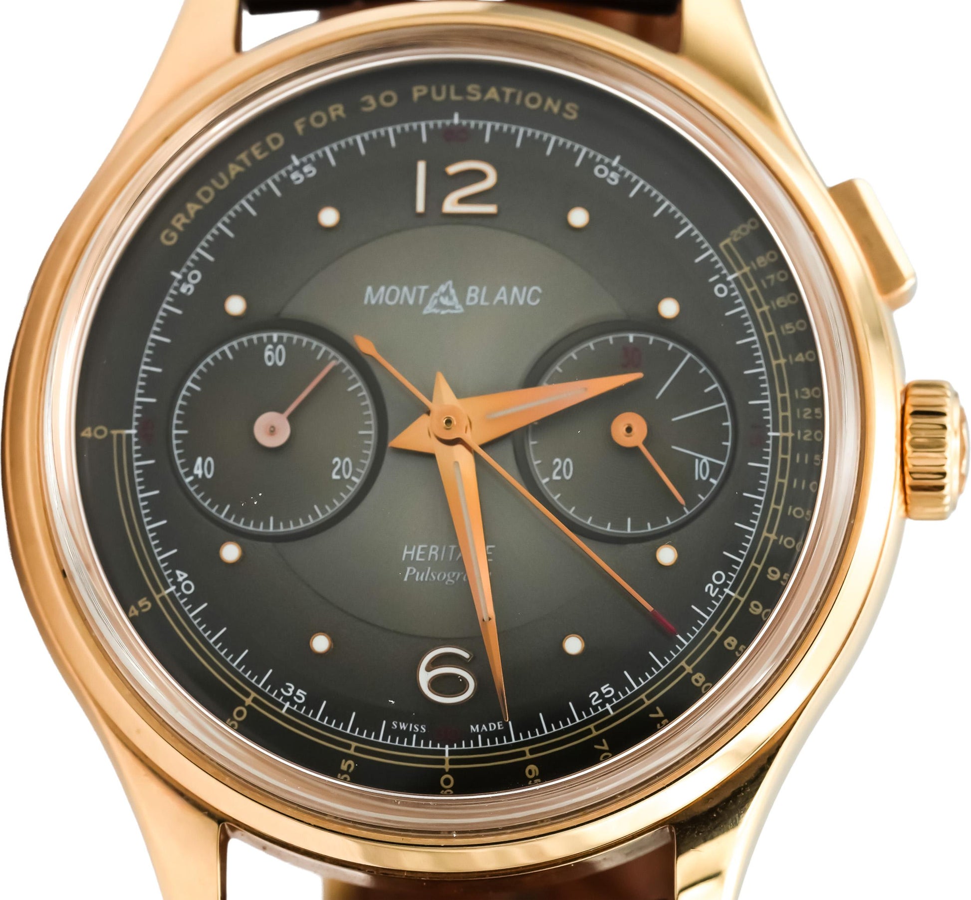 MONTBLANC 18k Rose Gold Heritage Limited Edition Chrono. Watch 7517-FTHK3D8K1