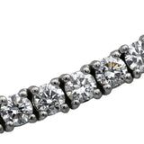 14k White Gold VS Round Lab-Grown Diamond Tennis Necklace 8.95CT