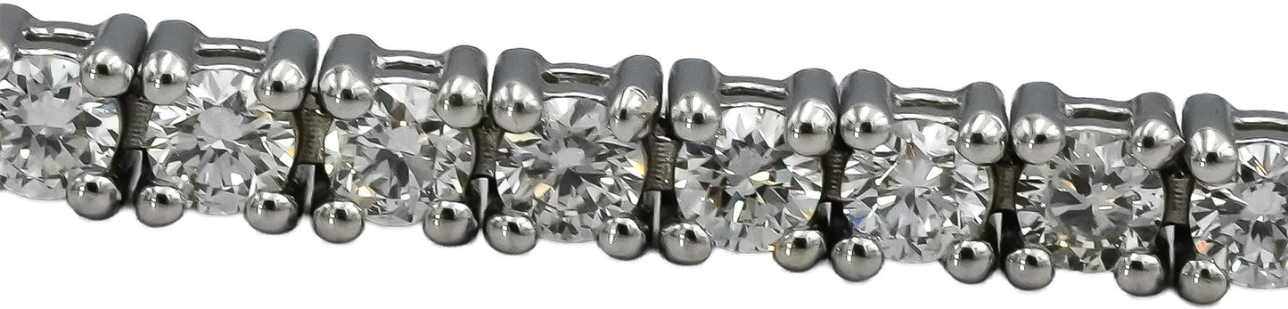 14k White Gold VS Round Diamond Tennis Bracelet 2.07CT