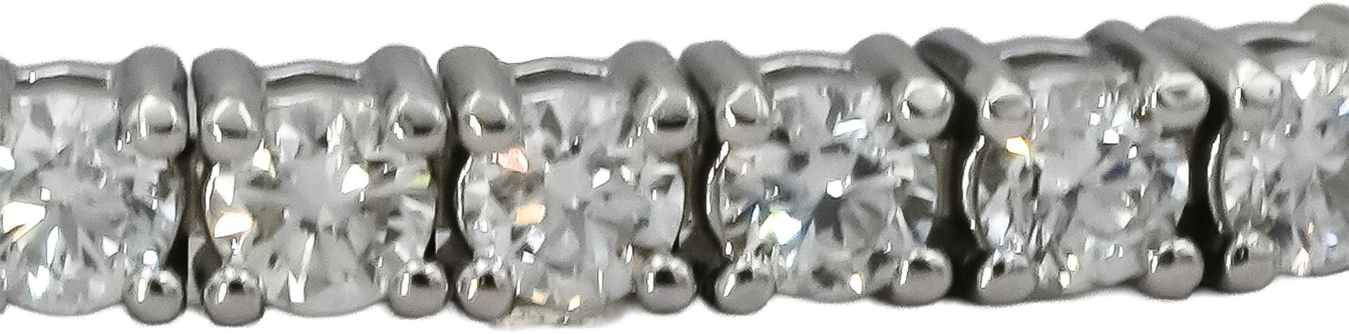 14k White Gold VS Round Diamond Tennis Bracelet 3.50CT