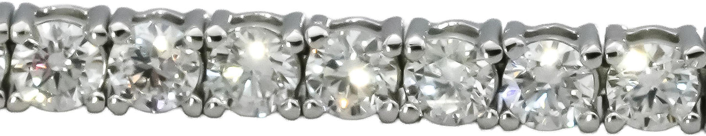 14k White Gold VS Round Natural Diamond Tennis Bracelet 3.51CT