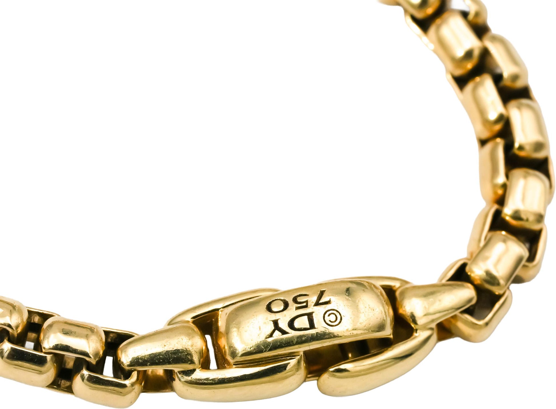 DAVID YURMAN 18k Yellow Gold VS Round Diamond Cross Station Bracelet 0.48CT