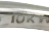10k White Gold Diamond and Tanzanite Wavy Band Ring 0.70CT Size 10