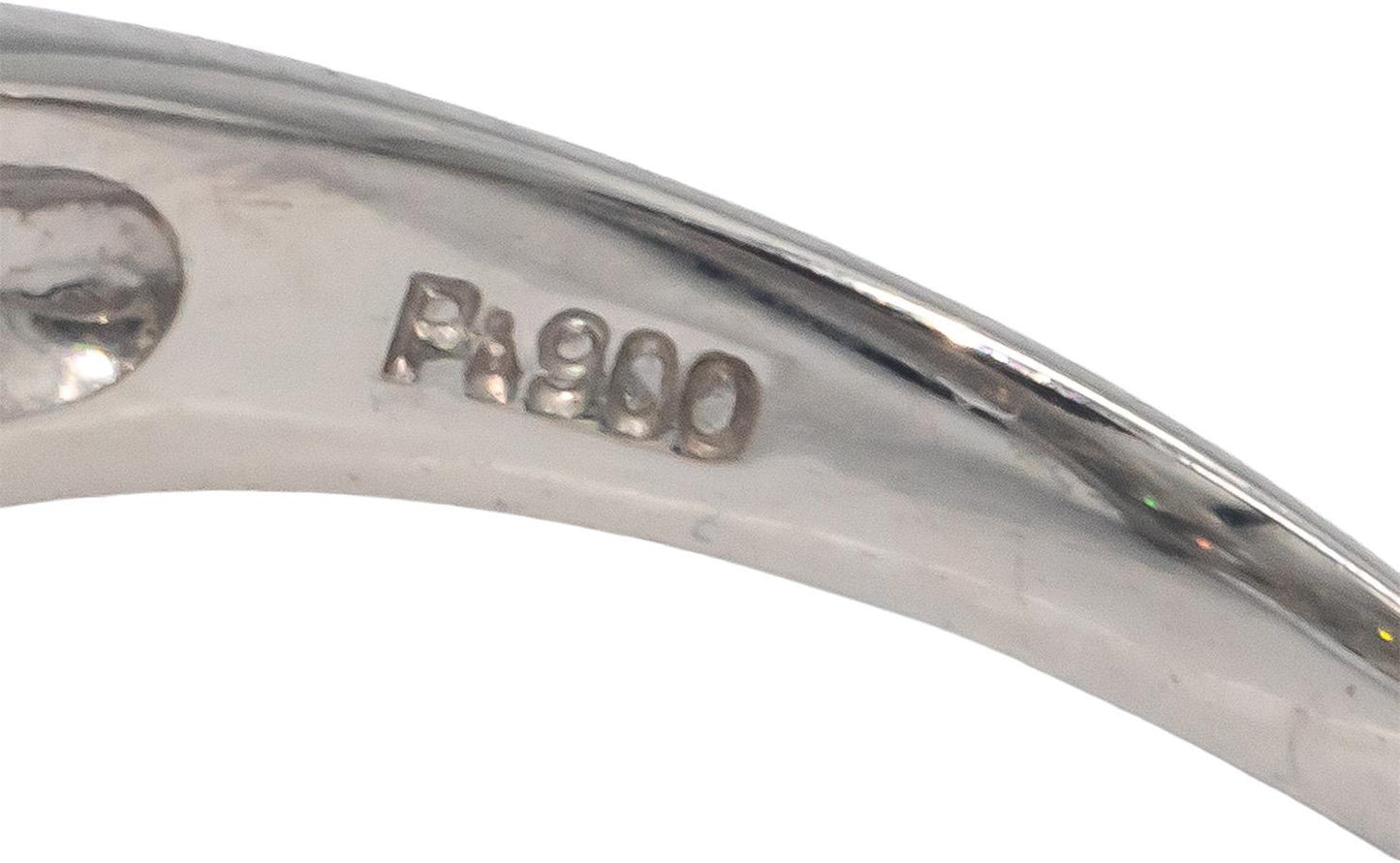 Platinum 1.0CT Baguette  Cut Diamond Cluster Ring Size 6.75