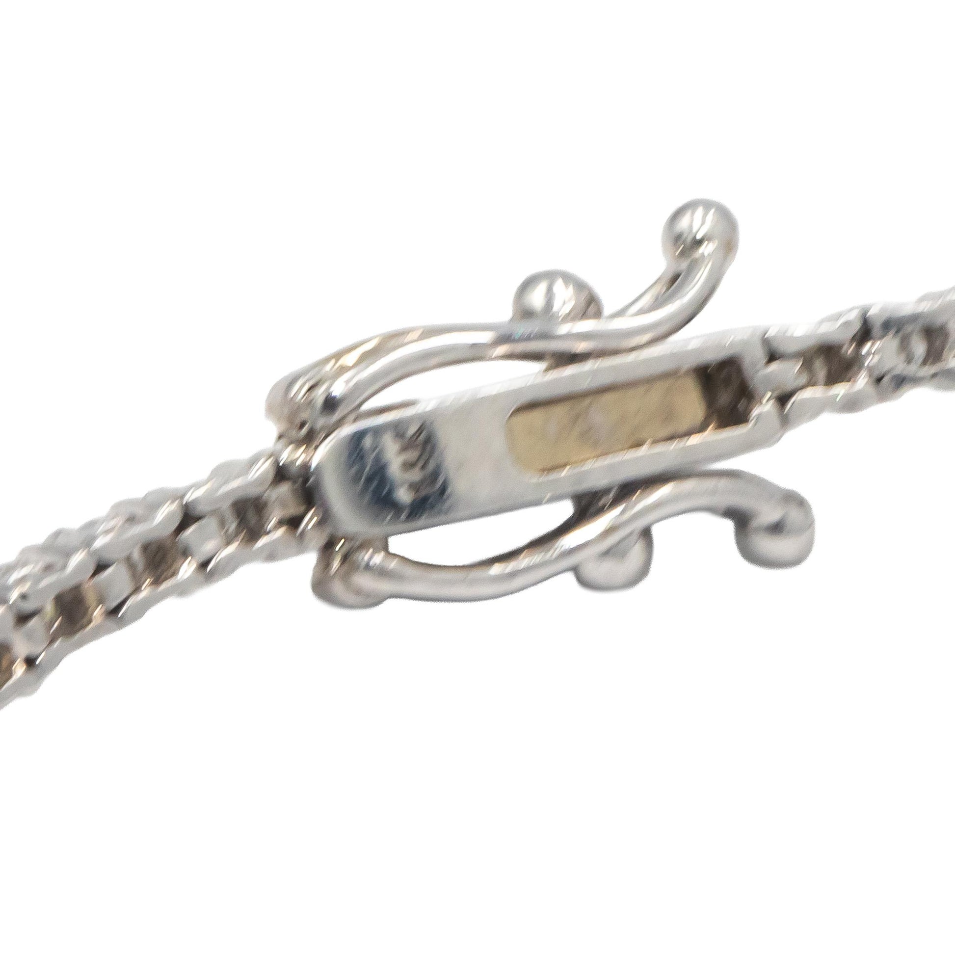 14K White Gold Diamond Tennis Bracelet 4 Prong Sleek Design 1.90 ct